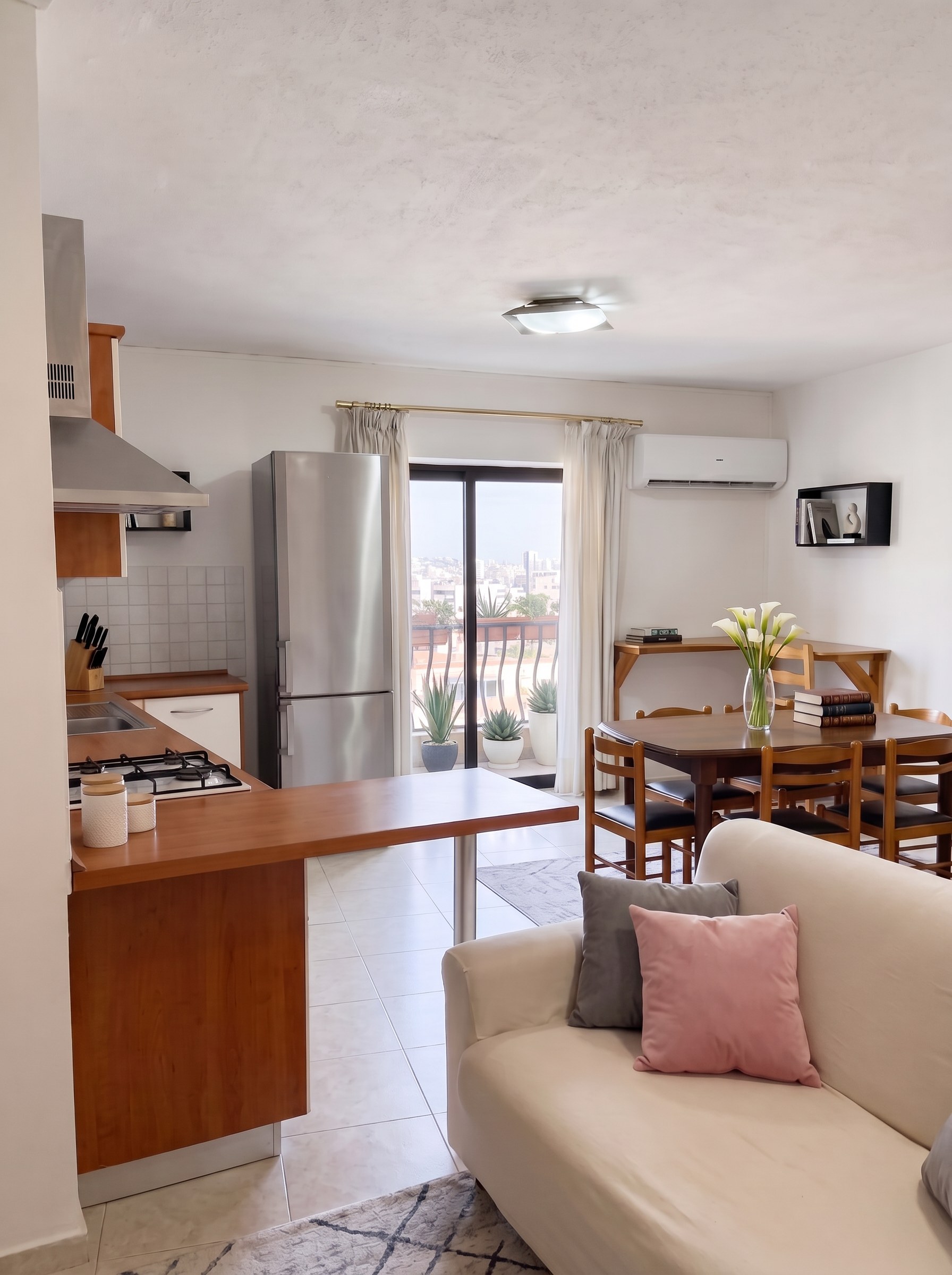Bright open-plan apartment in Swieqi